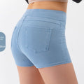 High-Waist Compression Yoga Shorts