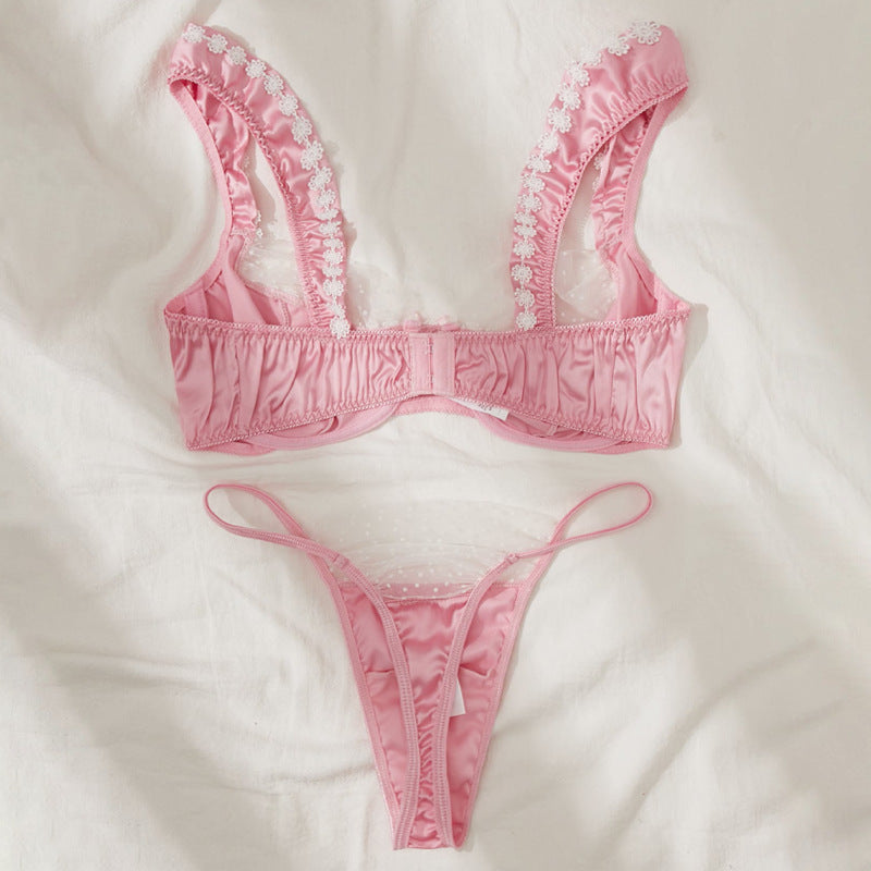 Three-Piece Lace Lingerie Set