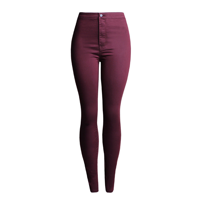 High Waist Skinny Jeans - White