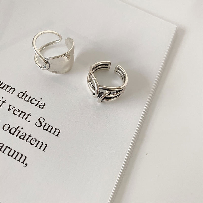 Thai Silver Knot Ring - Open Adjustable