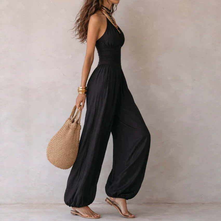 Backless Halter Neck Jumpsuit