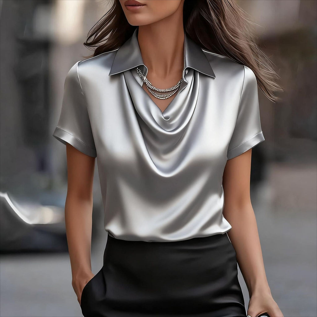 Long Sleeve Lapel Collar Shirt