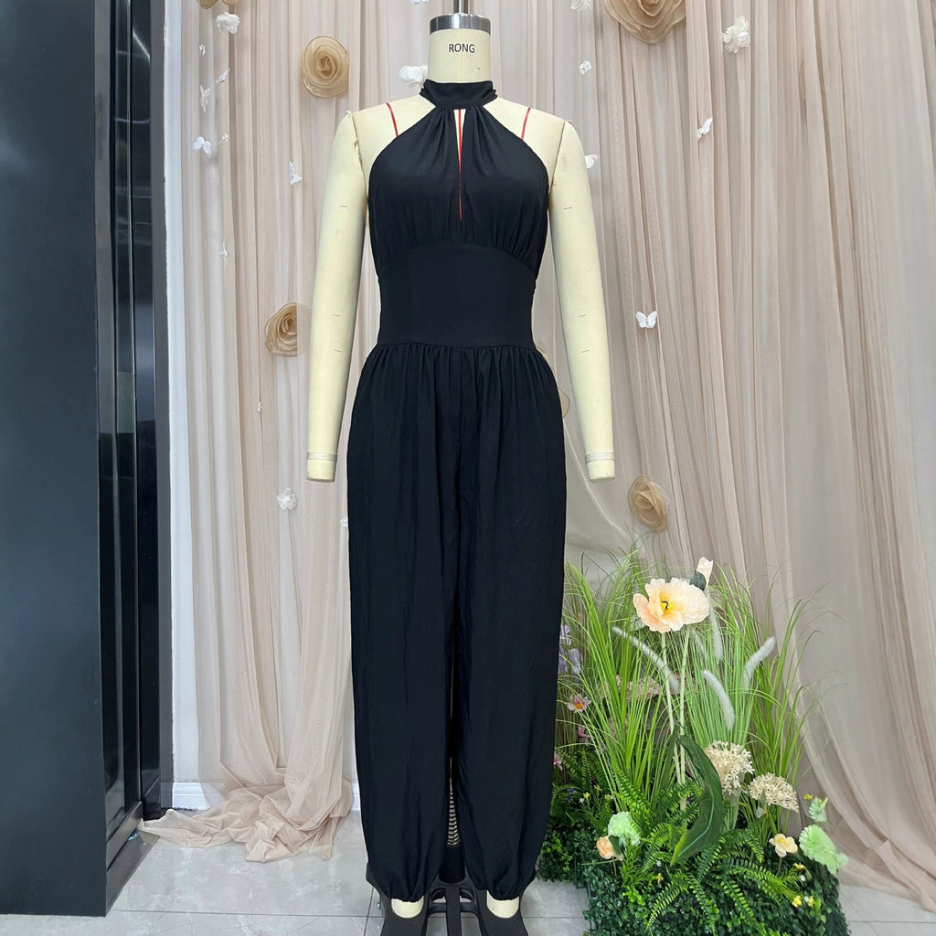 Backless Halter Neck Jumpsuit