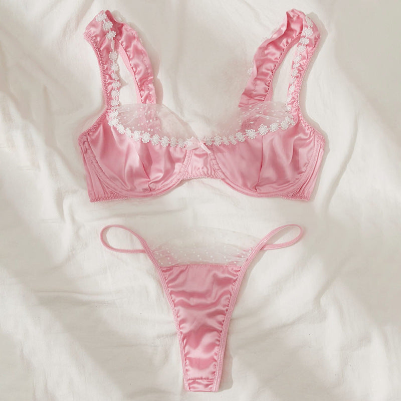 Three-Piece Lace Lingerie Set