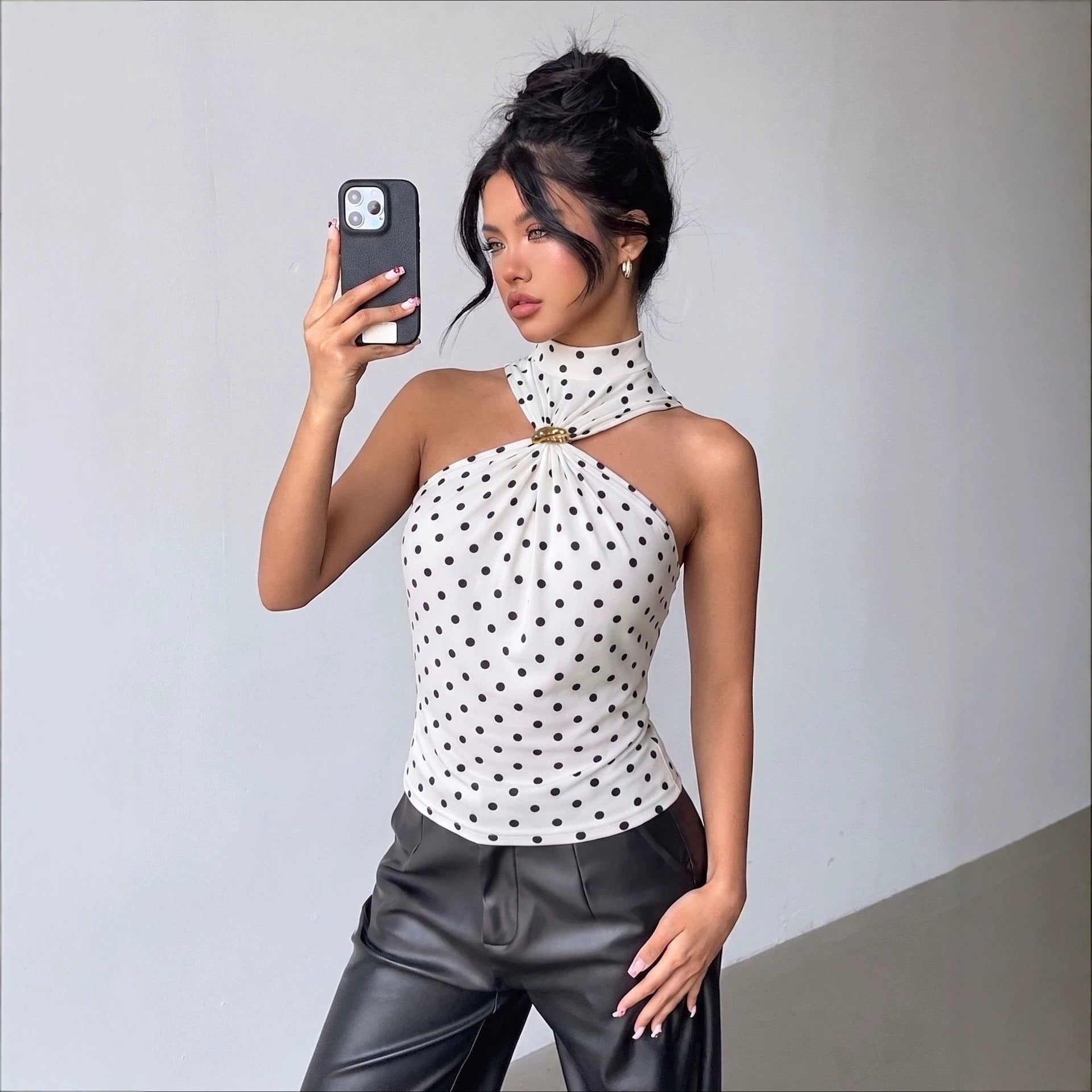 Polka Dot Halter Top