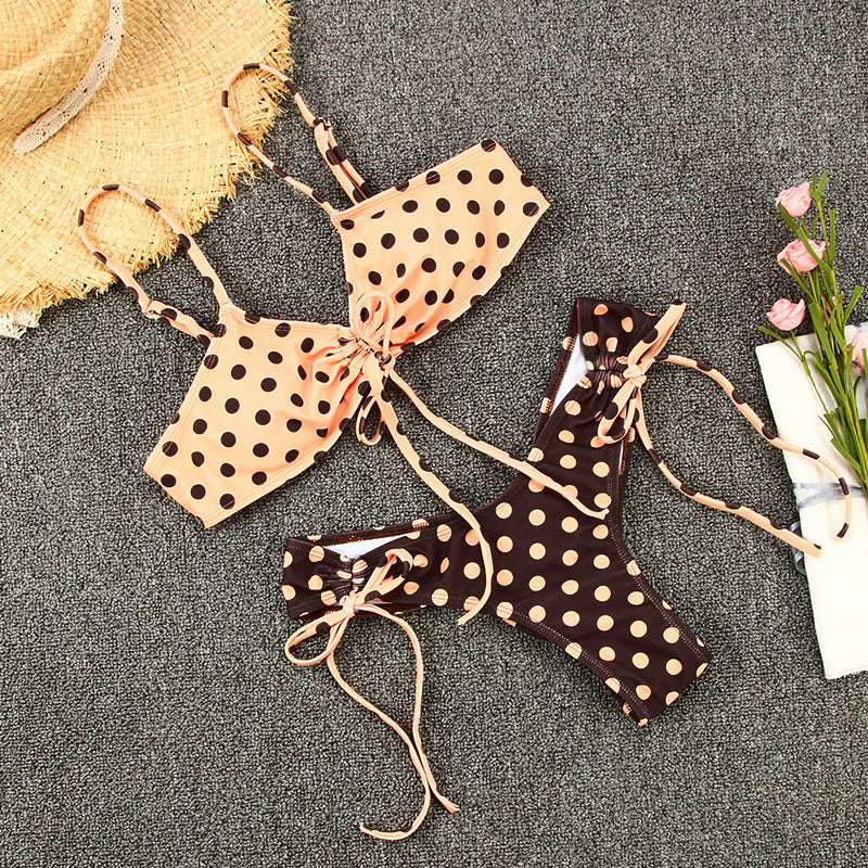 Strapless Printed Bikini Set