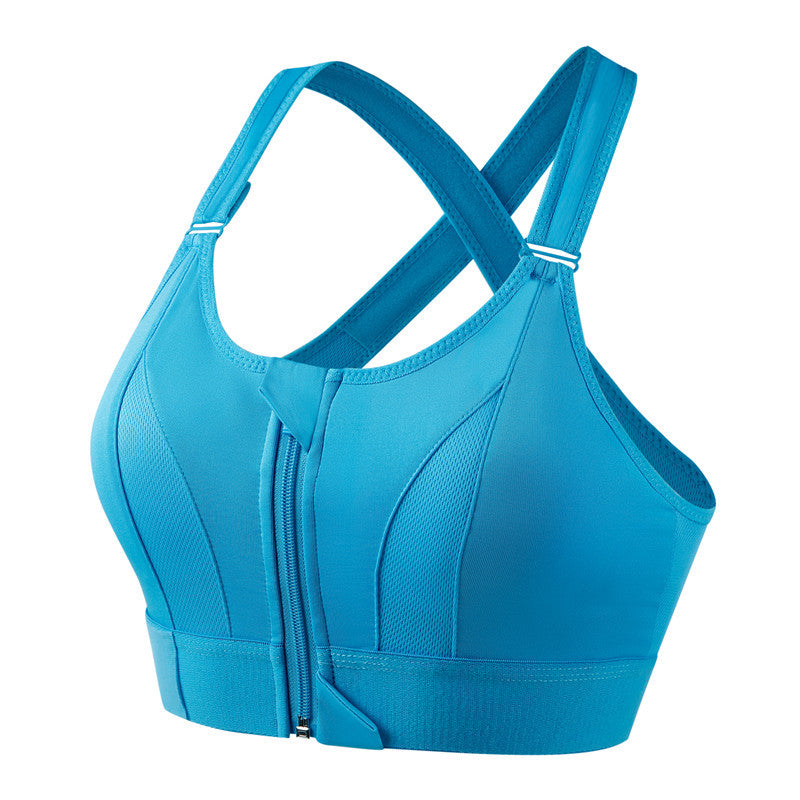 Front Zip Sports Bra - Wire-Free