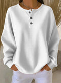 Round Neck Loose-Fit Pullover Top