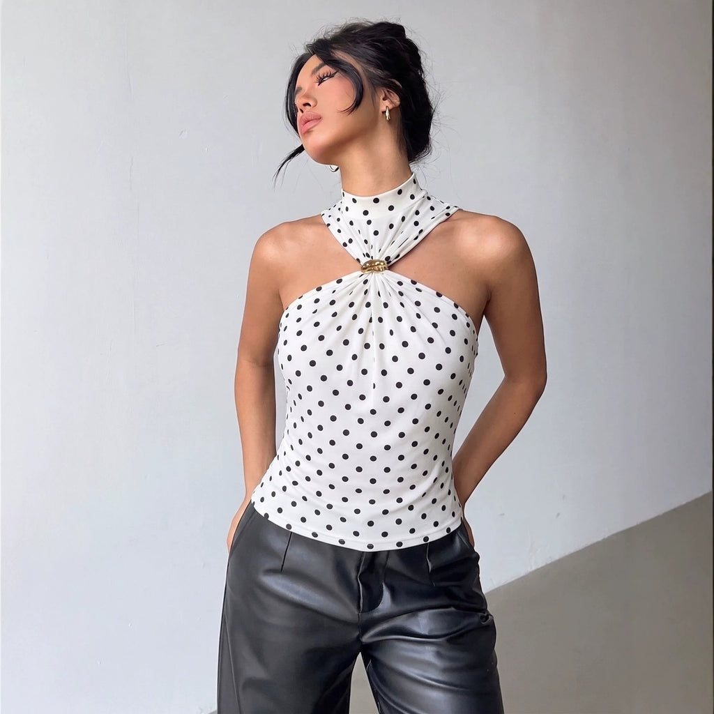 Polka Dot Halter Top