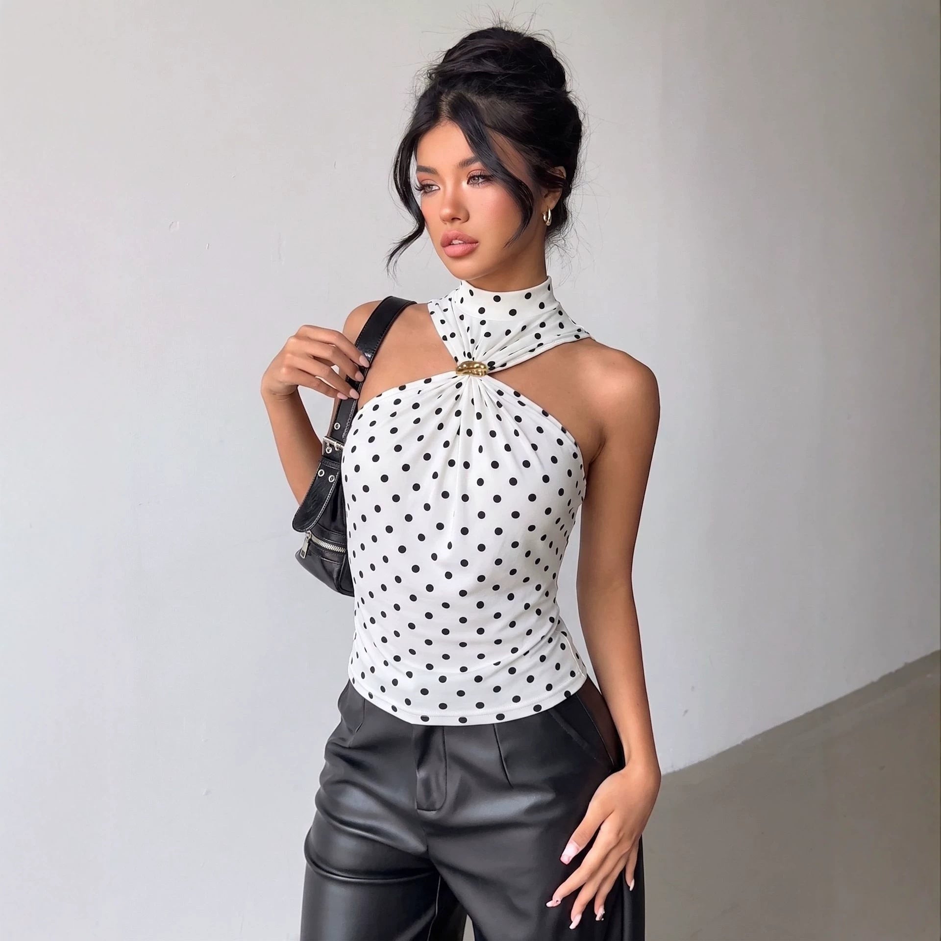 Polka Dot Halter Top