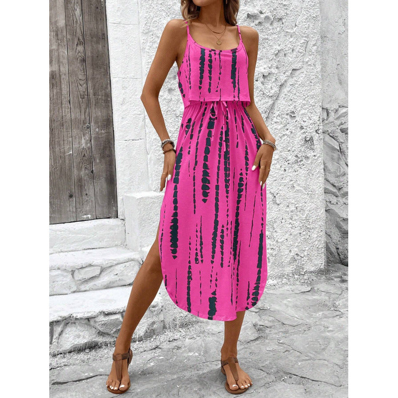 Striped Print Camisole Dress